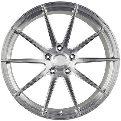 Brushed Silver Forged Aluminum Alloy Wheels For Racing